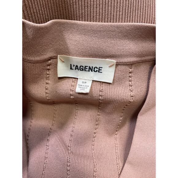 L'Agence 'Calypso' Pink Rayon Cardigan Size S - Picture 4 of 5